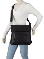 Bag Street Damentasche Umhängetasche Handtasche Schultertasche T0103 Schwarz