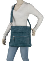 Bag Street Damentasche Umhängetasche Handtasche Schultertasche T0103 Blau