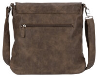 Bag Street Damentasche Umhängetasche Handtasche Schultertasche T0103 Braun