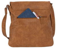 Bag Street Damentasche Umhängetasche Handtasche Schultertasche T0103 Cognac