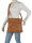 Bag Street Damentasche Umhängetasche Handtasche Schultertasche T0103 Cognac