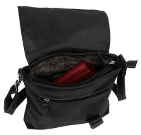 Bag Street Damentasche Umhängetasche Handtasche Schultertasche T0104 Schwarz