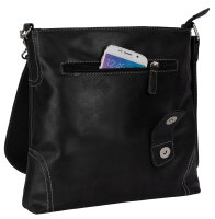Bag Street Damentasche Umhängetasche Handtasche Schultertasche T0104 Schwarz