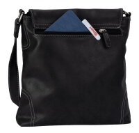 Bag Street Damentasche Umhängetasche Handtasche Schultertasche T0104 Schwarz