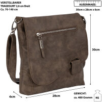 Bag Street Damentasche Umhängetasche Handtasche...