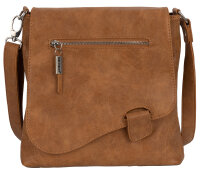 Bag Street Damentasche Umhängetasche Handtasche Schultertasche T0104 Cognac