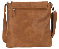 Bag Street Damentasche Umhängetasche Handtasche Schultertasche T0104 Cognac