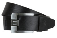 VITTOZZI Ledergürtel 4,5 cm Breit Schwarz V-182.