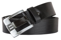 VITTOZZI Ledergürtel 4,5 cm Breit Schwarz V-182.
