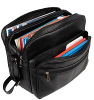 Arbeitstasche Umhängetasche Messenger Flugbegleiter  Herrentasche Schwarz XXL