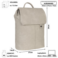 Jennifer Jones Cityrucksack Damenrucksack Tablet-Fach...