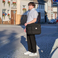 Star Dragon Arbeitstasche Umhängetasche Flugbegleiter Herrentasche Schwarz XXL