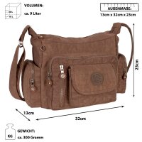 Bag Street Damentasche Umhängetasche Handtasche...