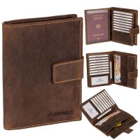 J.Jones Herren Leder Brieftasche RFID Geldbörse...