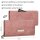 JENNIFER JONES Damen Geldbörse Geldbeutel Brieftasche Portemonnaie XXL Rose