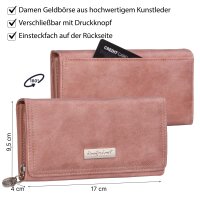 JENNIFER JONES  Damen Geldbörse Portemonnaie Rose