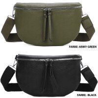 Umhängetasche Crossbody-Bag Kunstleder weich Gürteltasche Schultertasche