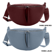 XL Umhängetasche Crossbody-Bag Kunstleder weich Gürteltasche Schultertasche