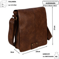 PAOLO BAGS Umhängetasche Flugbegleiter...