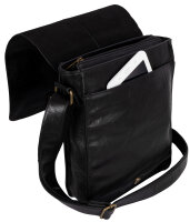 Umhängetasche Flugbegleiter Schultertasche Messenger Damen Herren Tasche Schwarz