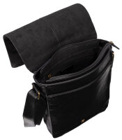 Umhängetasche Flugbegleiter Schultertasche Messenger Damen Herren Tasche Schwarz