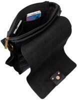 Umhängetasche Flugbegleiter Schultertasche Messenger Damen Herren Tasche Schwarz