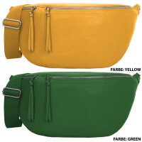 Große Umhängetasche Crossbody-Bag Kunstleder weich Gürteltasche Schultertasche