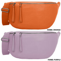 Große Umhängetasche Crossbody-Bag Kunstleder weich Gürteltasche Schultertasche