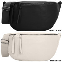 Große Umhängetasche Crossbody-Bag Kunstleder weich Gürteltasche Schultertasche