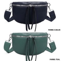 Bauchtasche Umhängetasche Crossbody-Bag Hüfttasche Kunstleder Italy-Design