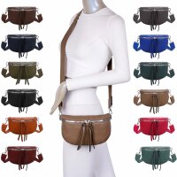 Bauchtasche Umhängetasche Crossbody-Bag Hüfttasche Kunstleder Italy-Design
