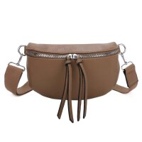 Bauchtasche Umhängetasche Crossbody-Bag Hüfttasche Kunstleder Italy-Design