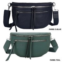 Bauchtasche Umhängetasche Crossbody-Bag Hüfttasche Kunstleder Italy-Design