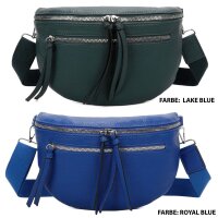Bauchtasche Umhängetasche Crossbody-Bag Hüfttasche Kunstleder Italy-Design