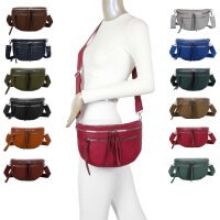 Bauchtasche Umhängetasche Crossbody-Bag Hüfttasche Kunstleder Italy-Design