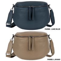 Bauchtasche XL Umhängetasche Crossbody-Bag Hüfttasche Kunstleder Italy-Design