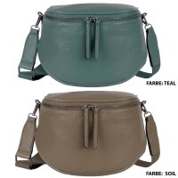 Bauchtasche XL Umhängetasche Crossbody-Bag Hüfttasche Kunstleder Italy-Design