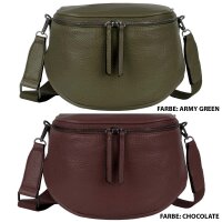Bauchtasche XL Umhängetasche Crossbody-Bag Hüfttasche Kunstleder Italy-Design