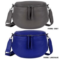 Bauchtasche XL Umhängetasche Crossbody-Bag Hüfttasche Kunstleder Italy-Design