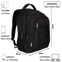 Travel N Meet Rucksack Sport Reisen Arbeit Freizeit Jungen Herren Damen