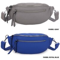 Bauchtasche Umhängetasche Crossbody-Bag Hüfttasche Kunstleder Italy-Design