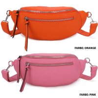 Bauchtasche Umhängetasche Crossbody-Bag Hüfttasche Kunstleder Italy-Design