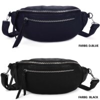 Bauchtasche Umhängetasche Crossbody-Bag Hüfttasche Kunstleder Italy-Design