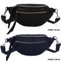Bauchtasche Umhängetasche Crossbody-Bag Hüfttasche Kunstleder Italy-Design