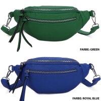 Bauchtasche Umhängetasche Crossbody-Bag Hüfttasche Kunstleder Italy-Design