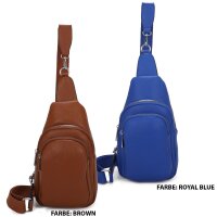 Bauchtasche Umhängetasche Crossbody-Bag Hüfttasche Kunstleder Italy-Design
