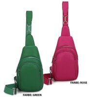 Bauchtasche Umhängetasche Crossbody-Bag Hüfttasche Kunstleder Italy-Design