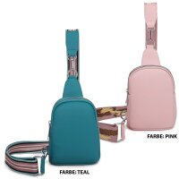 Bauchtasche Umhängetasche Crossbody-Bag Hüfttasche Kunstleder Italy-Design