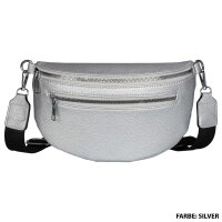 Bauchtasche Umhängetasche Crossbody-Bag Hüfttasche Kunstleder Italy-Design