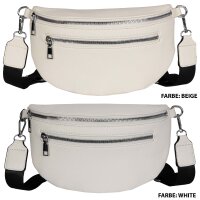 Bauchtasche Umhängetasche Crossbody-Bag Hüfttasche Kunstleder Italy-Design